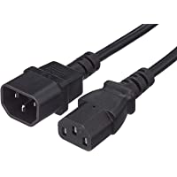 Premium Cord Alargador para PC (230 V- 0-5 m- IEC 320- Hembra a Macho- IEC 320 C13 a C14)- Color Negro